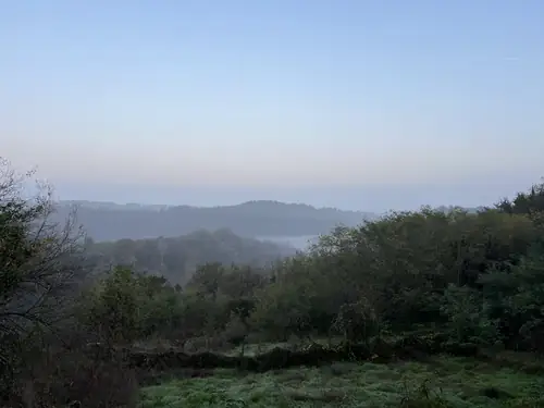 Soft morning light on the hills