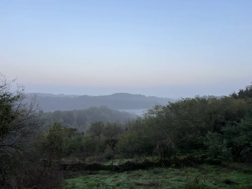 Soft morning light on the hills