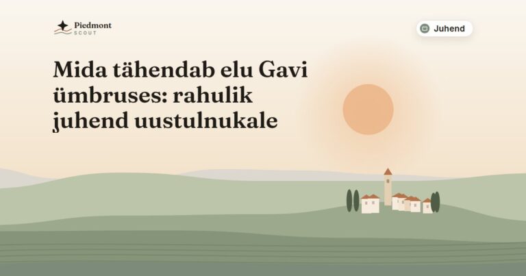 Mida tähendab elu Gavi ümbruses: rahulik juhend uustulnukale