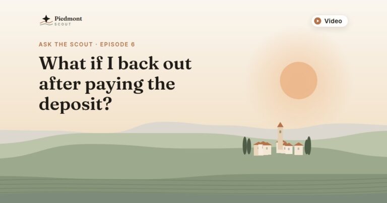 Ask the Scout episode 6: What if I back out after paying the deposit?