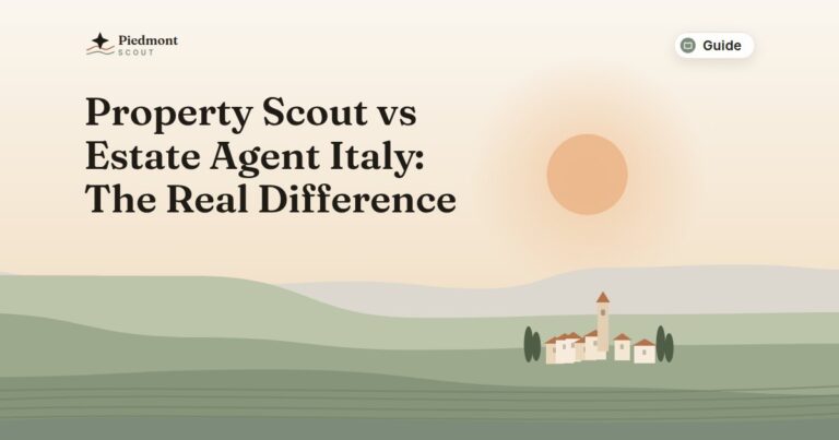 Property Scout vs Estate Agent Italy: The Real Difference